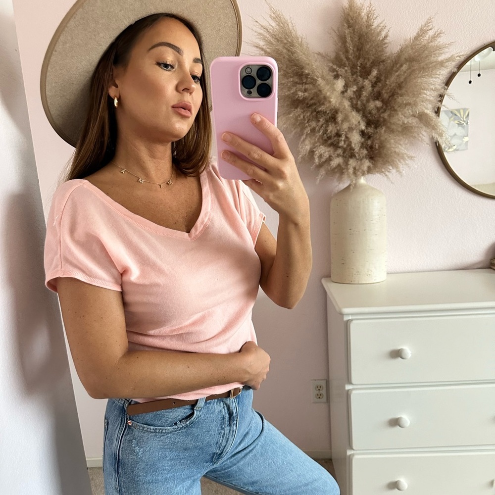 Aerie Pink Scoop Back Top